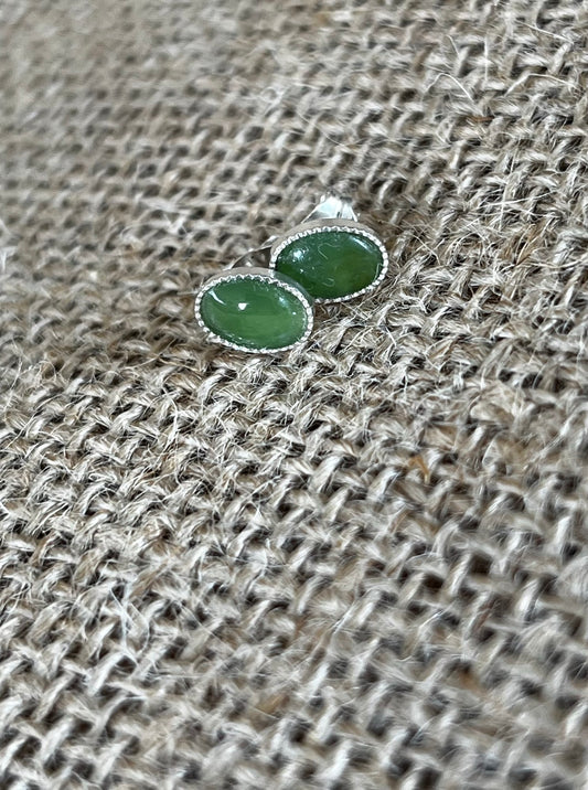 Pounamu Studs - Sterling Silver