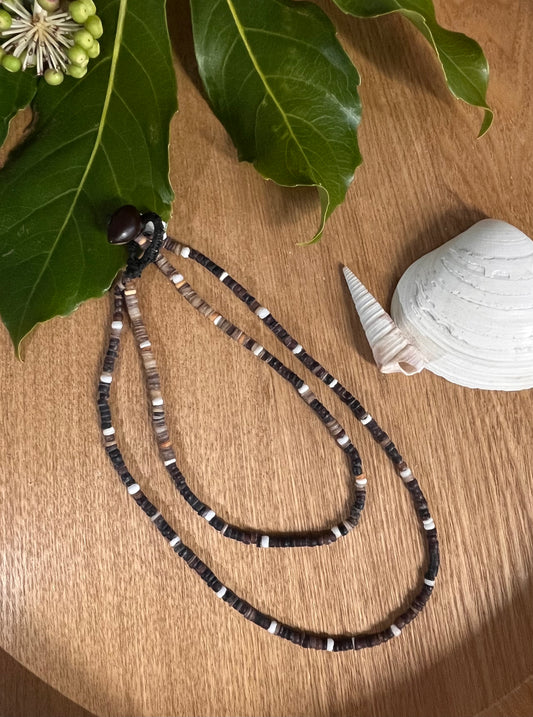 Solomon Island Shell Money Double Necklace