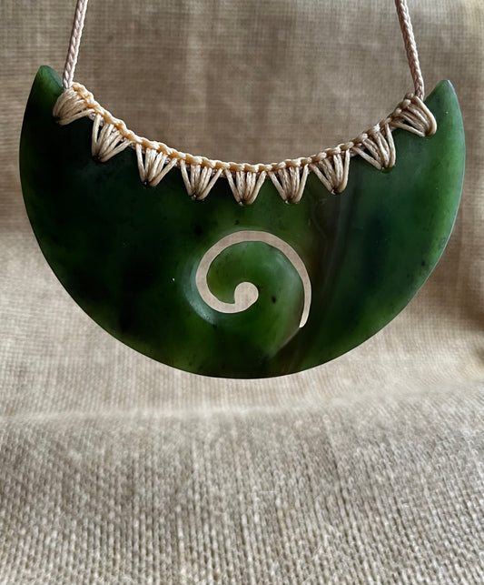 Koru Breastplate - Pounamu
