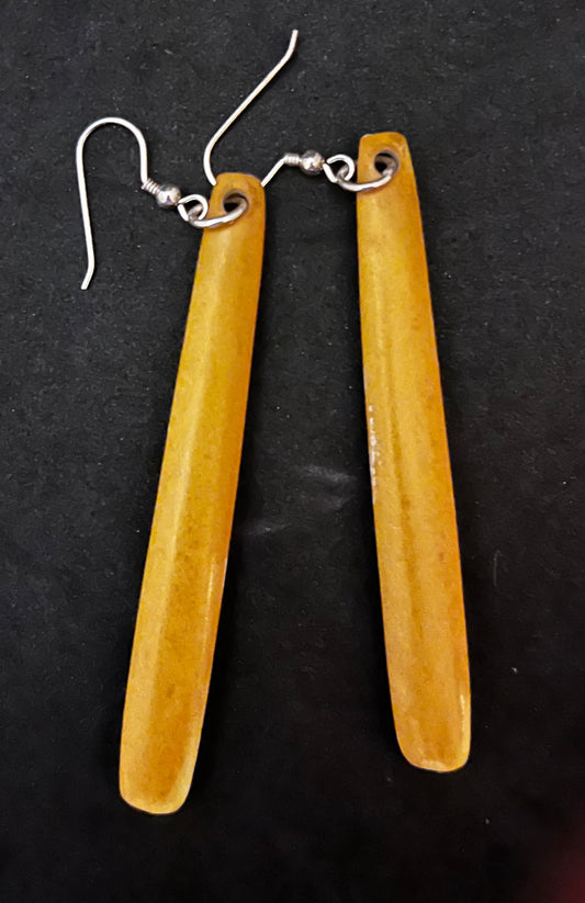 Kokopu Long Drop Pounamu Earrings